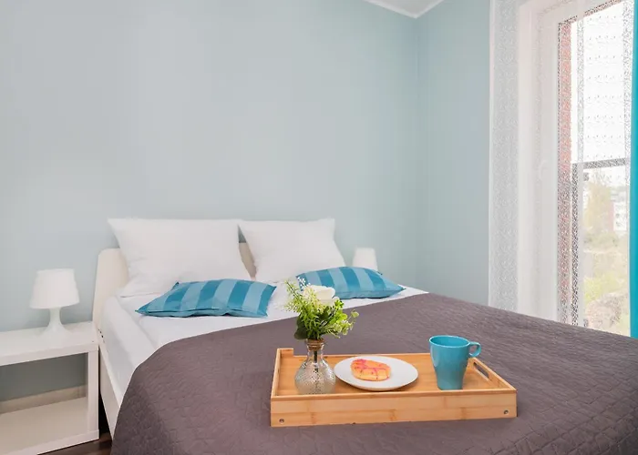 Daire Sky Blue Chmielna Near Old Town In By Renters Gdansk